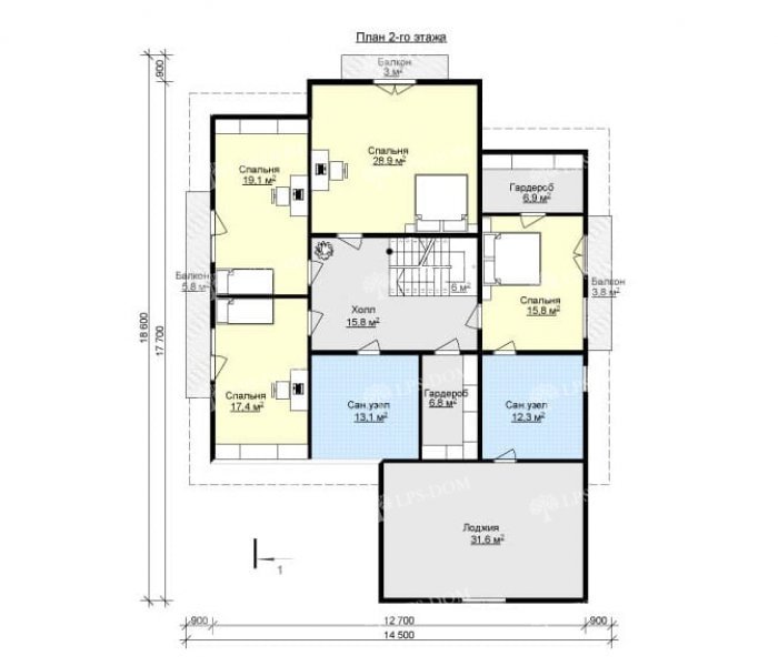 КАРКАСНЫЙ ДОМ КАТЕРИНА планировка 2