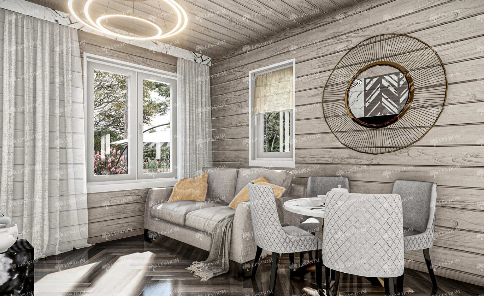 КАРКАСНЫЙ ДОМ ГРИМСТАД фото интерьера 8