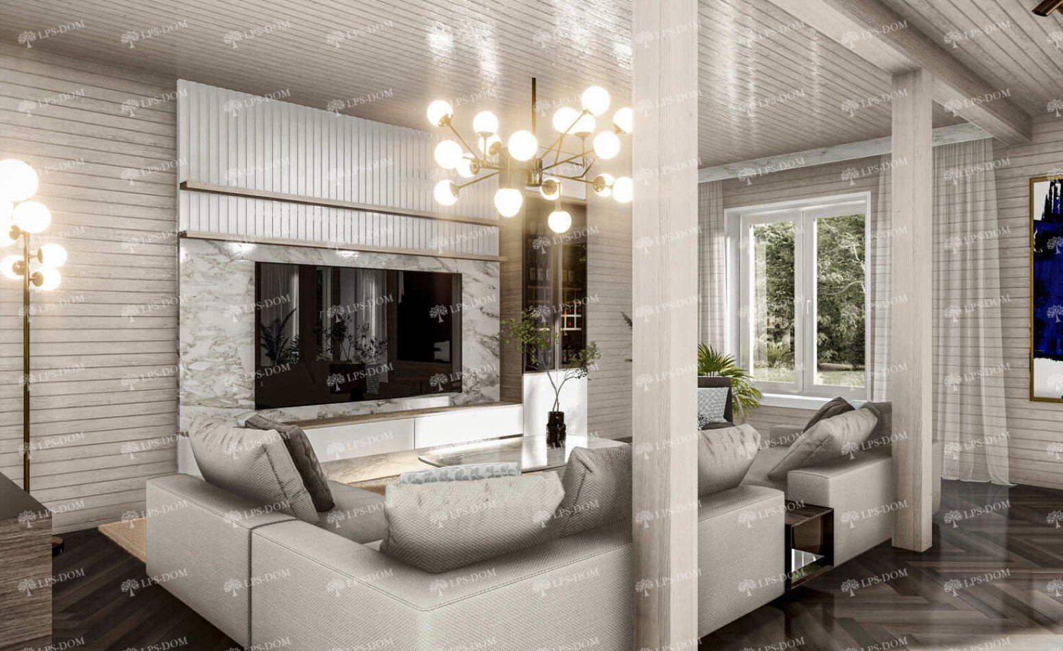 КАРКАСНЫЙ ДОМ САЛЕРНО фото интерьера 7