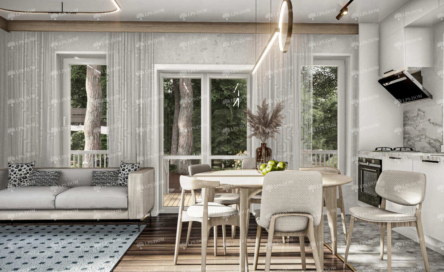 КАРКАСНЫЙ ДОМ ФАЛЬКЕНБЕРГ фото интерьера 11