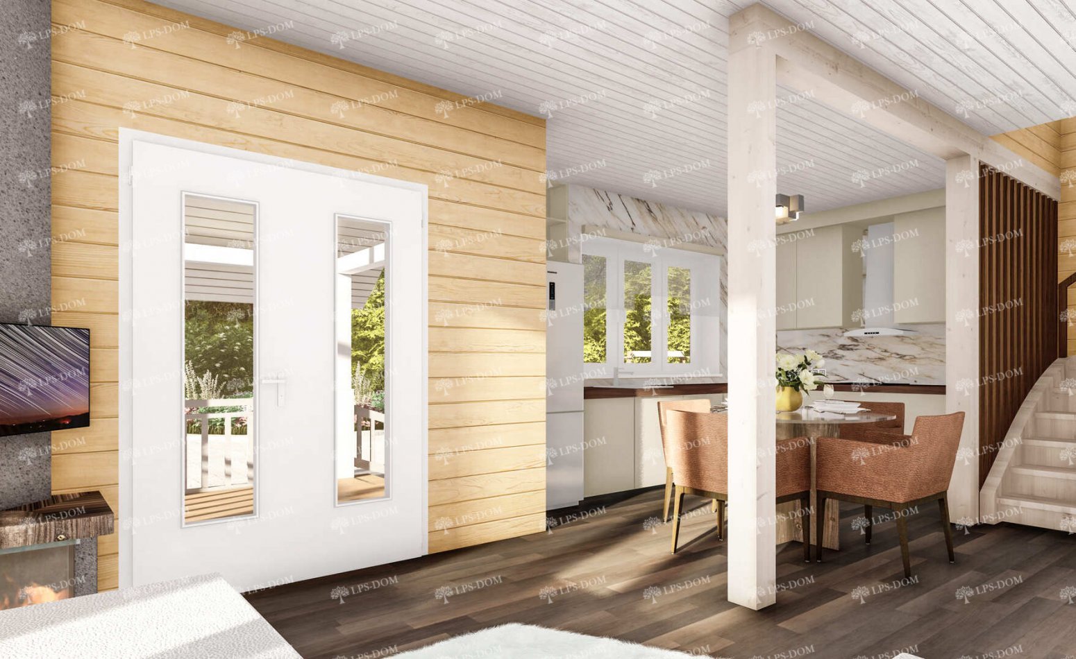 КАРКАСНЫЙ ДОМ АВИНЬЕН фото интерьера 5