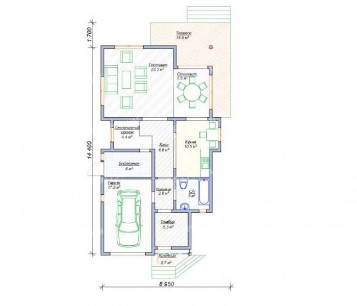 КАРКАСНЫЙ ДОМ ВАНКУВЕР планировка 2