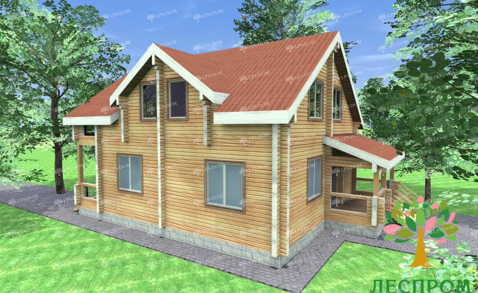 ПРОЕКТ ДОМА ИЗ КЛЕЕНОГО БРУСА СИБИРЬ фото 6