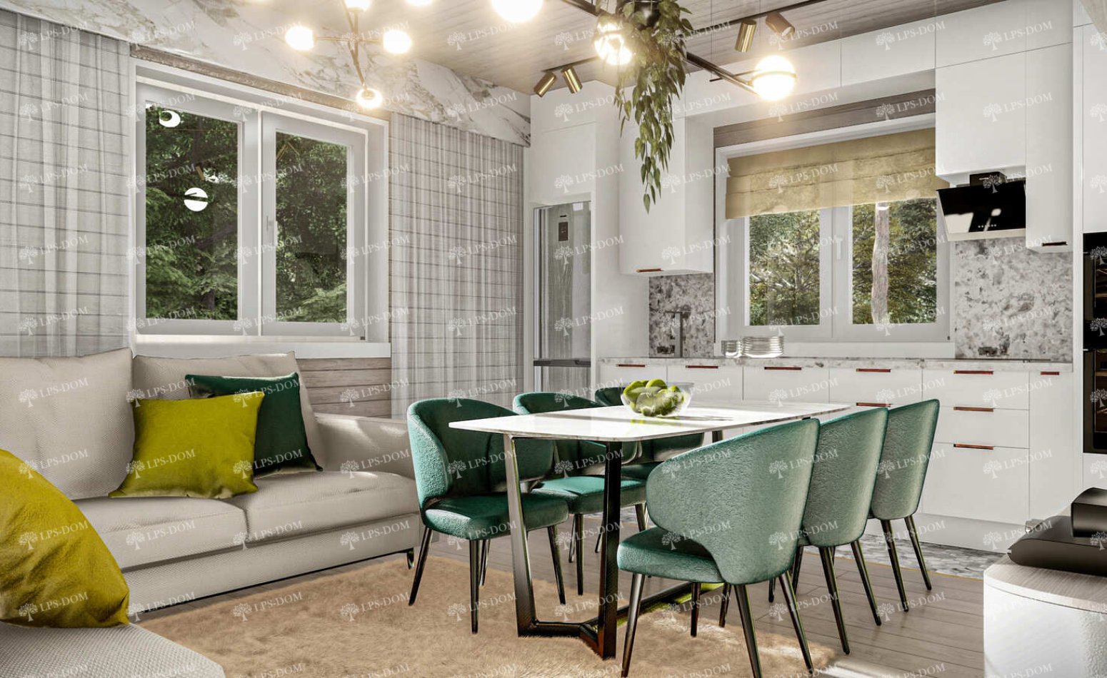 КАРКАСНЫЙ ДОМ ОРЛЕАН фото интерьера 9