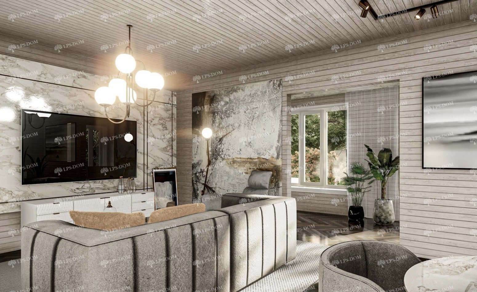 КАРКАСНЫЙ ДОМ МОСКВА фото интерьера 3