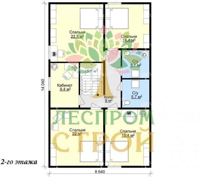 КАРКАСНЫЙ ДОМ ВОЛГОГРАД планировка 2