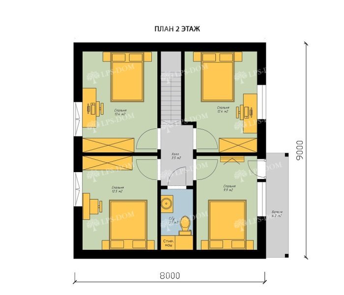 КАРКАСНЫЙ ДОМ СКАЗКА планировка 2