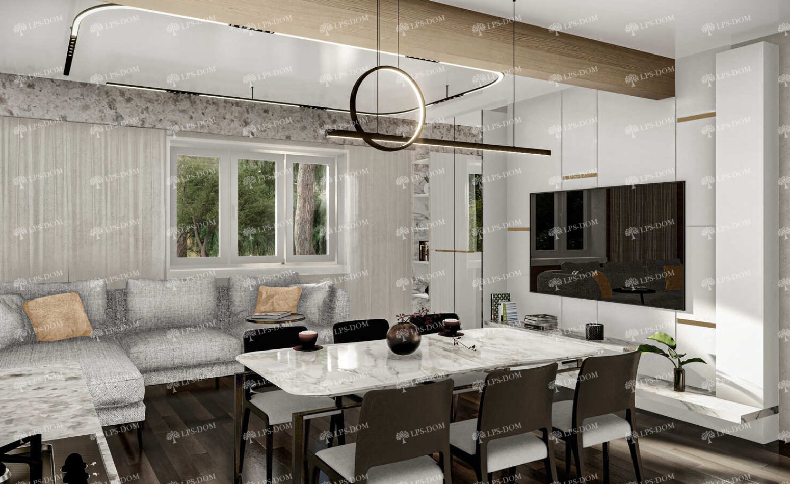 КАРКАСНЫЙ ДОМ ВИЧЕНЗА фото интерьера 16