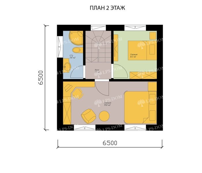 КАРКАСНЫЙ ДОМ АСГАРД планировка 2