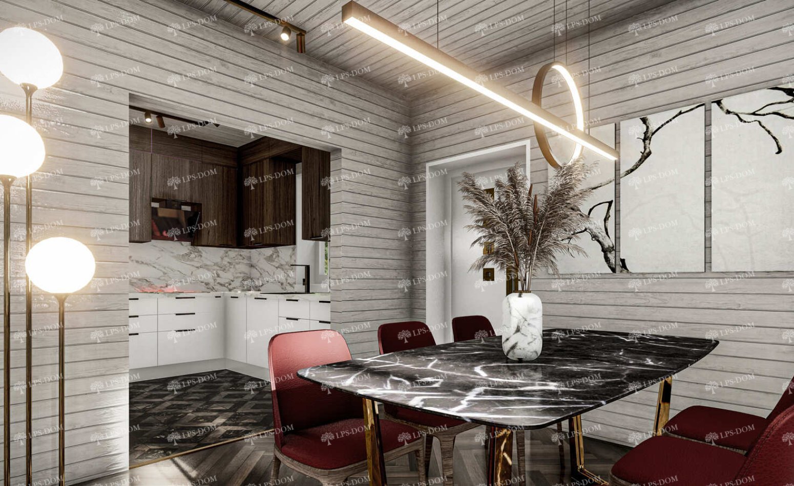 КАРКАСНЫЙ ДОМ НЕПТУН фото интерьера 7