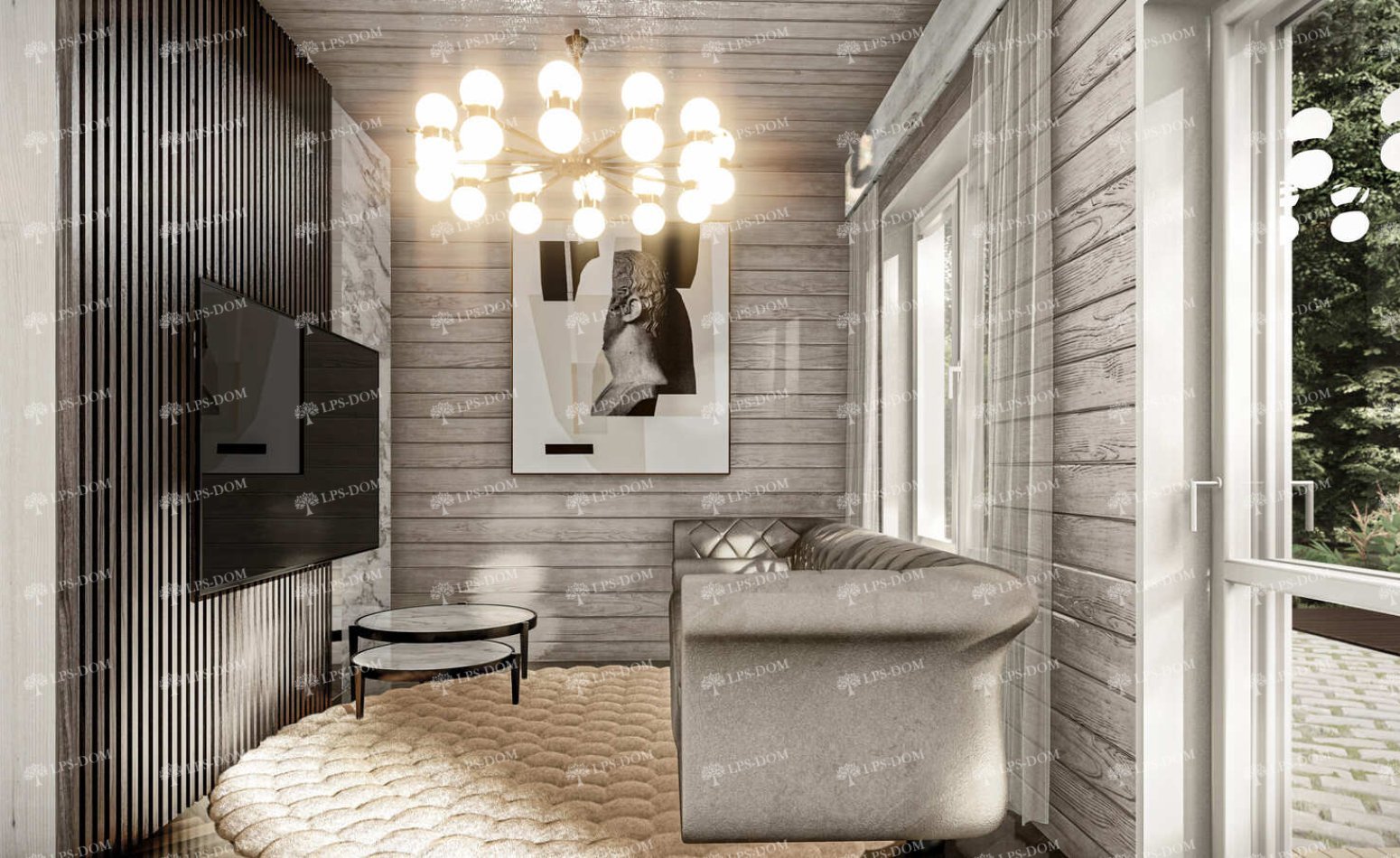 КАРКАСНЫЙ ДОМ ДАРБИ фото интерьера 4