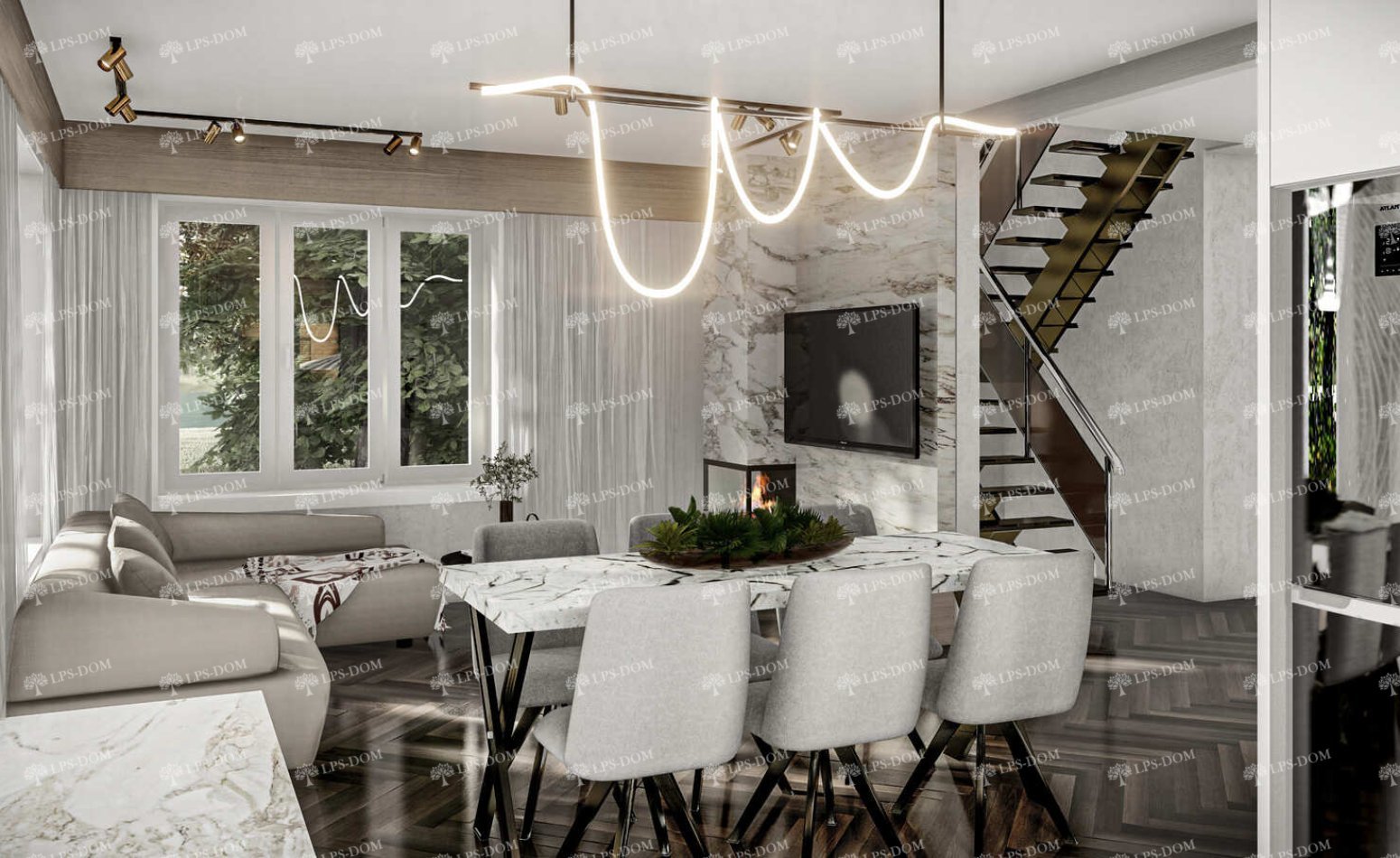 КАРКАСНЫЙ ДОМ БИРКА фото интерьера 11