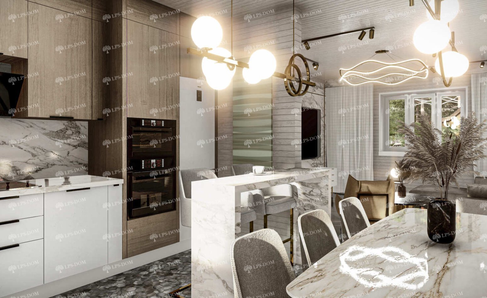 КАРКАСНЫЙ ДОМ ОУЛУ фото интерьера 12