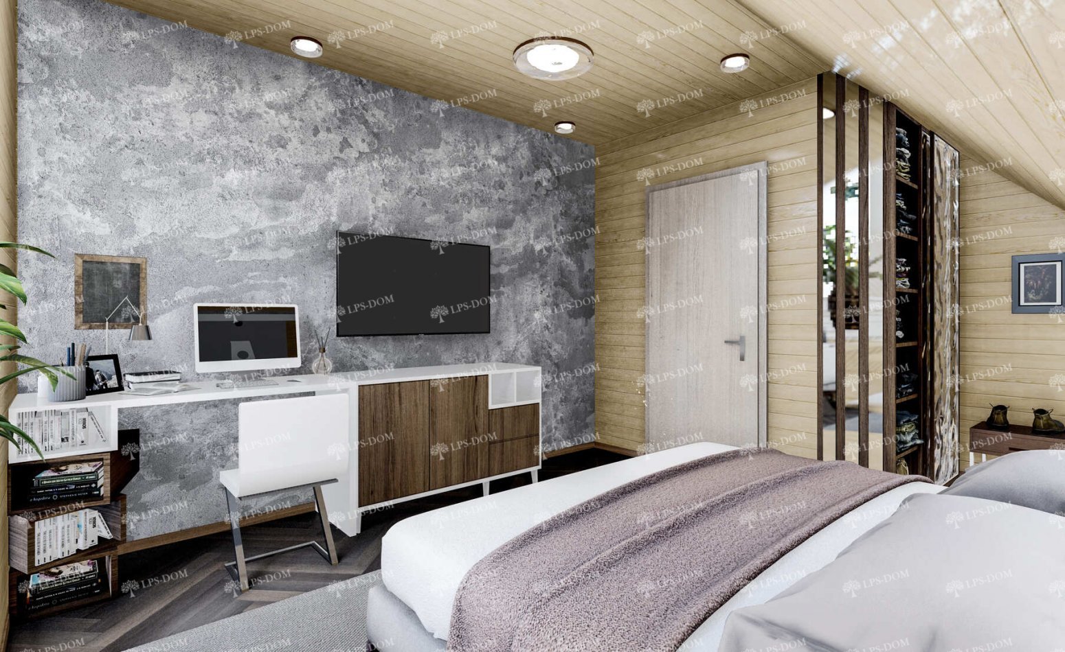 КАРКАСНЫЙ ДОМ АНЖЕ фото интерьера 6