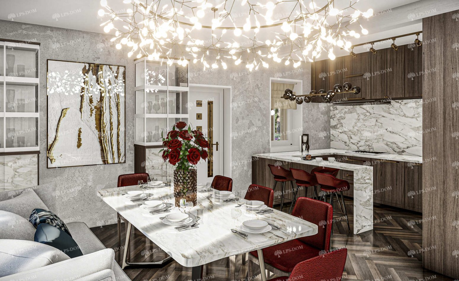 КАРКАСНЫЙ ДОМ АРЕЦЦО фото интерьера 3