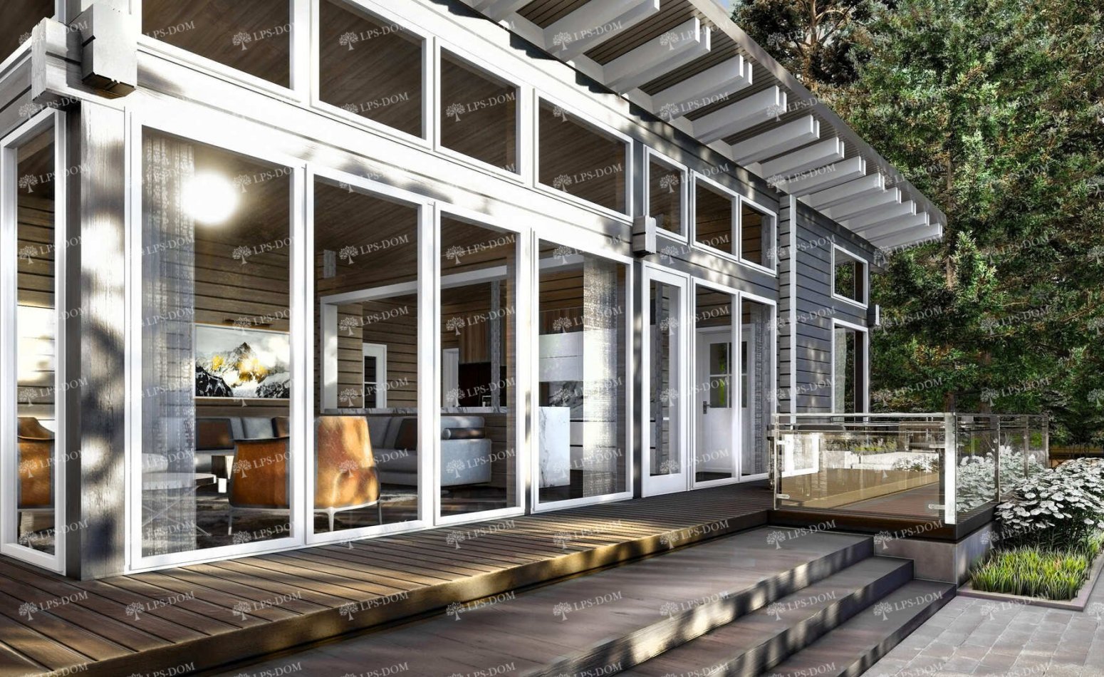 ПРОЕКТ ДОМА ИЗ КЛЕЕНОГО БРУСА ЛЕСТЕР фото 9