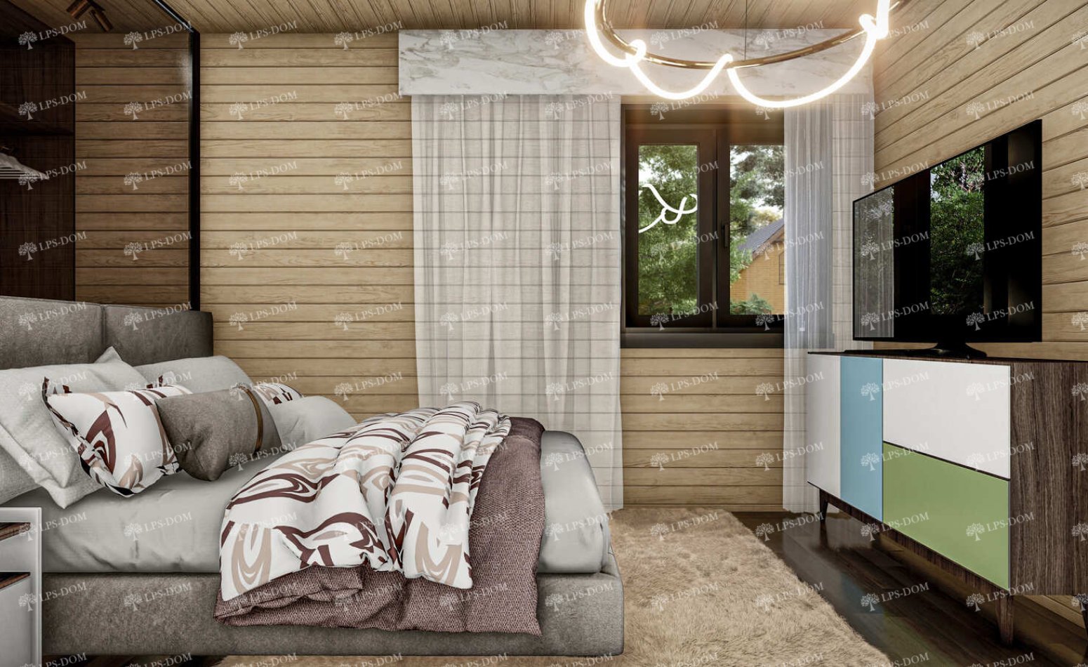 КАРКАСНЫЙ ДОМ САН ДЕНИ фото интерьера 6