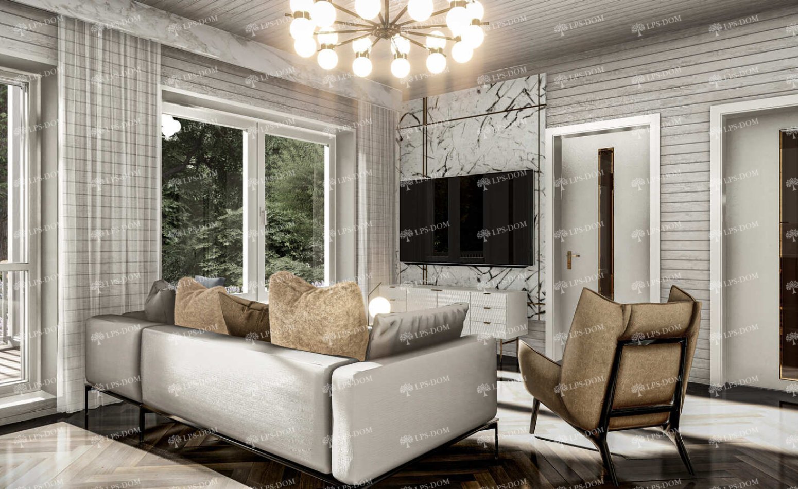 КАРКАСНЫЙ ДОМ РАГУЗА фото интерьера 24