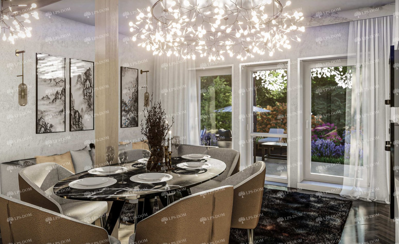 КАРКАСНЫЙ ДОМ ФОДЖА фото интерьера 10