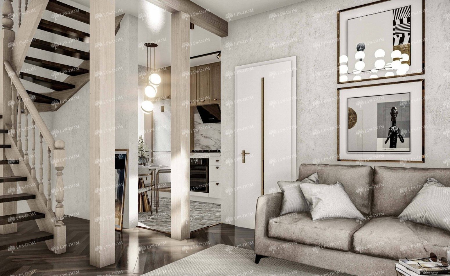 КАРКАСНЫЙ ДОМ ПАРМА фото интерьера 6