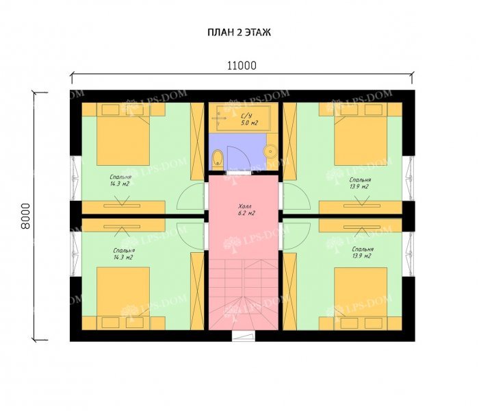 КАРКАСНЫЙ ДОМ БИЛЬБАО планировка 2