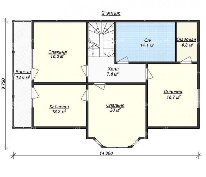 КАРКАСНЫЙ ДОМ КЛЕВЕР планировка 2