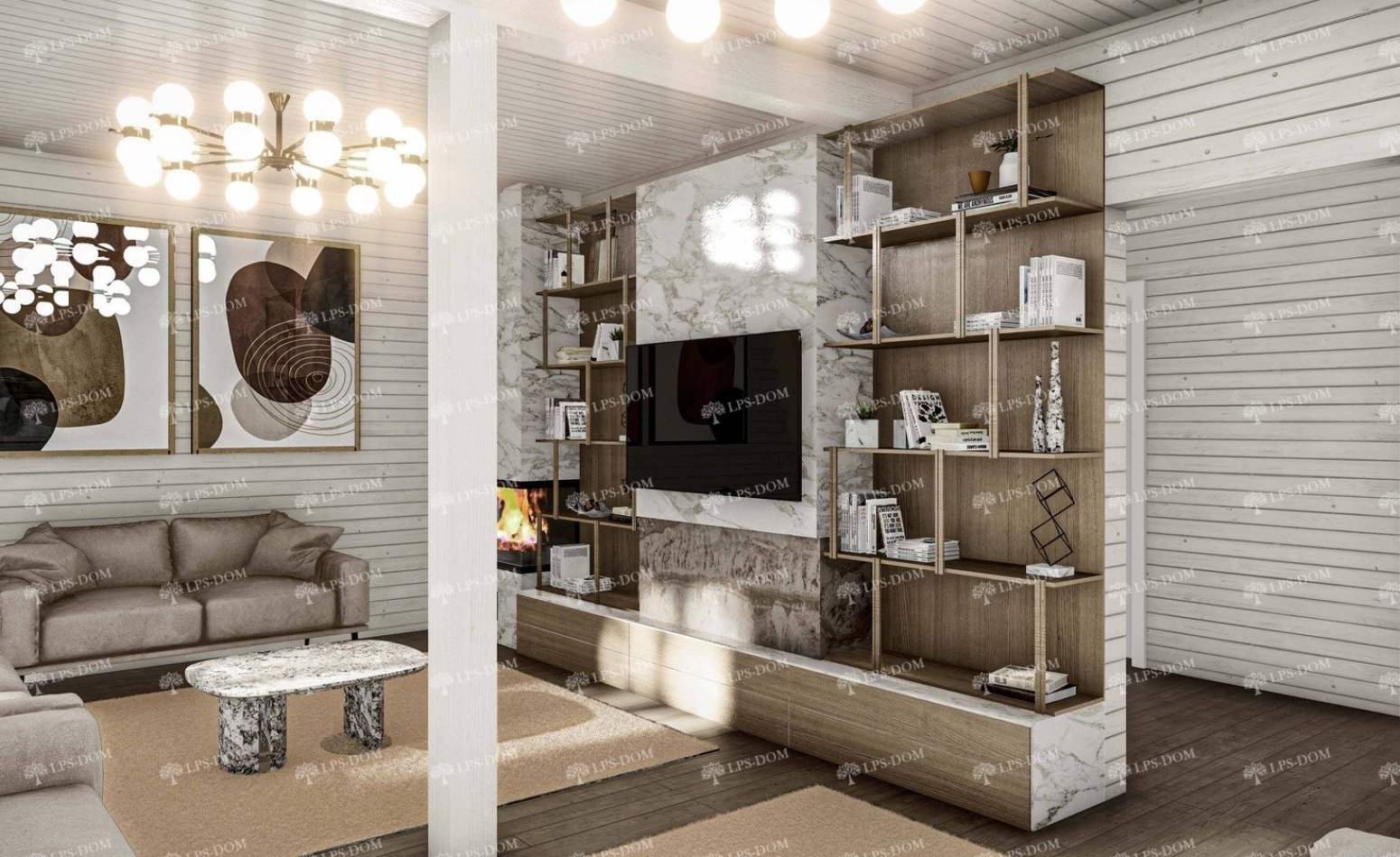 КАРКАСНЫЙ ДОМ ЭРКЕЛИН фото интерьера 10