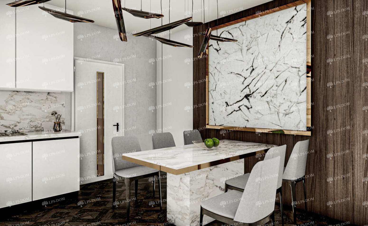 КАРКАСНЫЙ ДОМ АТЛОН фото интерьера 5