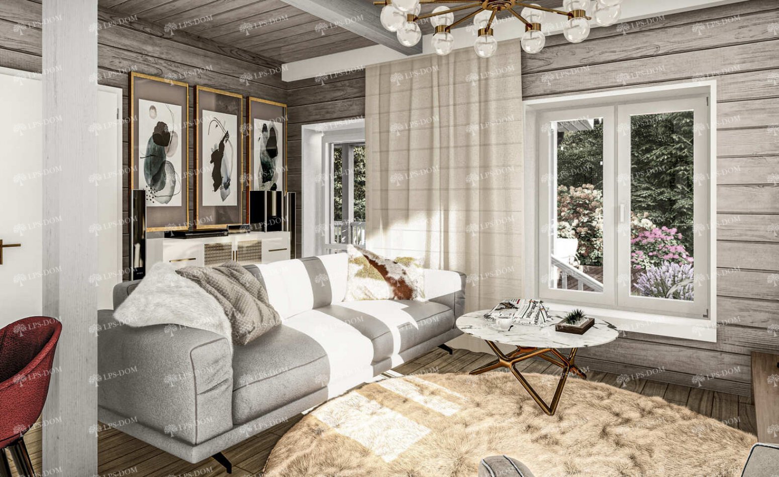 КАРКАСНЫЙ ДОМ ПРИВЕРНО фото интерьера 14