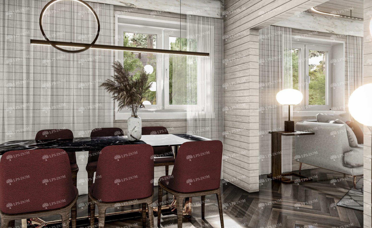 КАРКАСНЫЙ ДОМ НЕПТУН фото интерьера 5