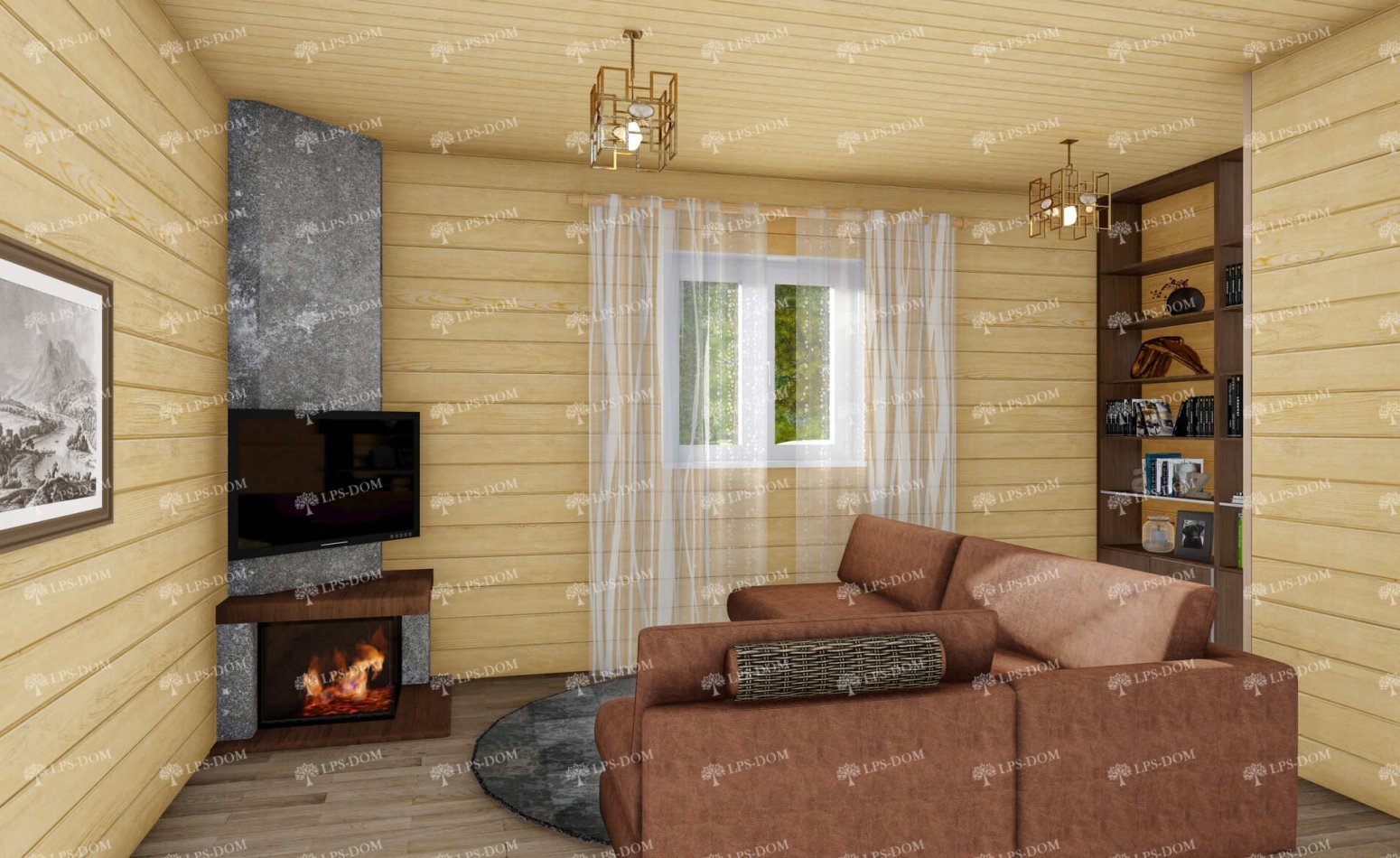 КАРКАСНЫЙ ДОМ АКАСИ фото интерьера 8