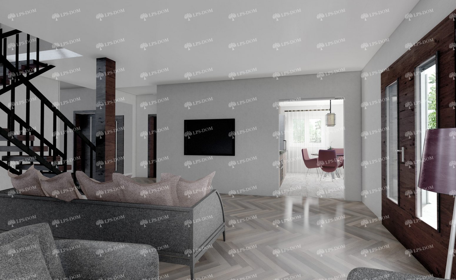 КАРКАСНЫЙ ДОМ ЛИХТЕНВАЛЬД фото интерьера 3