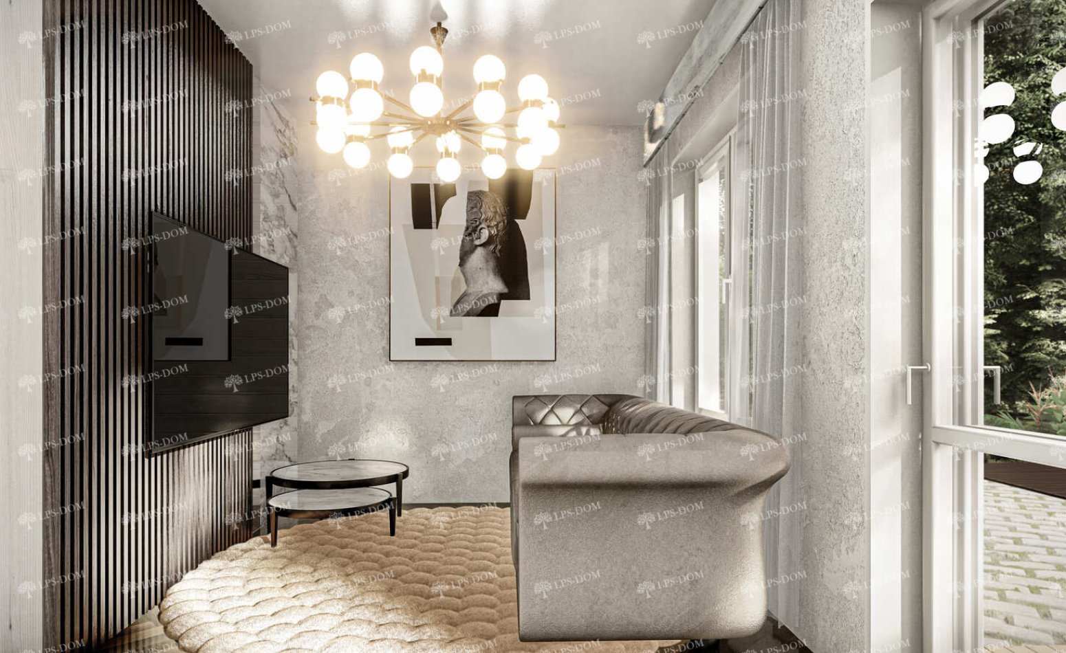 КАРКАСНЫЙ ДОМ ДАРБИ фото интерьера 11