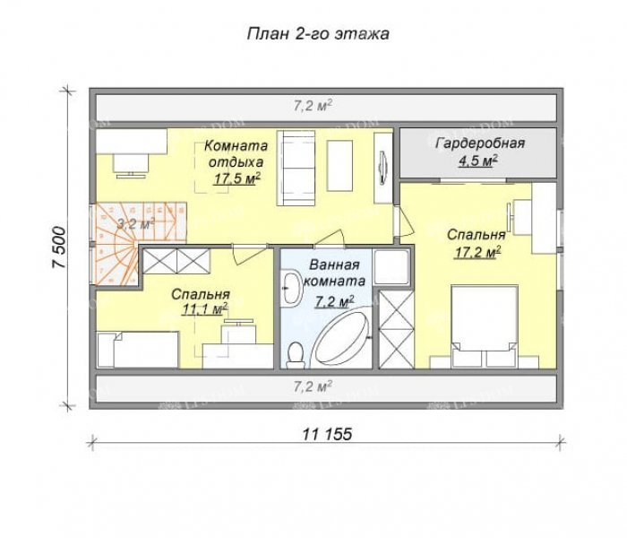 КАРКАСНЫЙ ДОМ ЛЕОН планировка 2