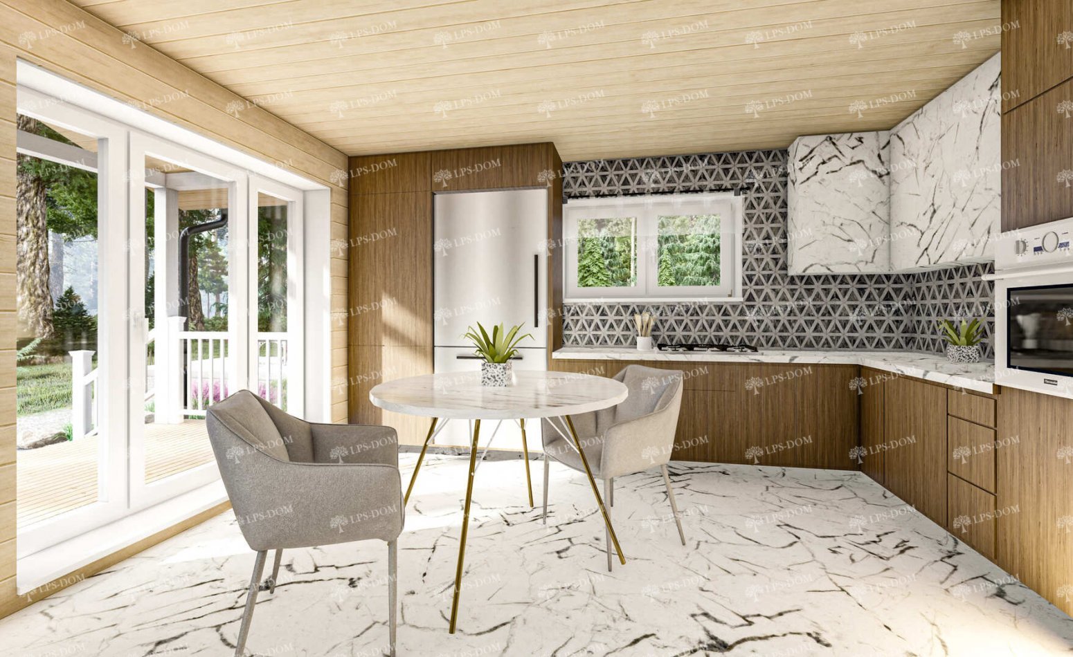 КАРКАСНЫЙ ДОМ НОРИДЖ фото интерьера 10