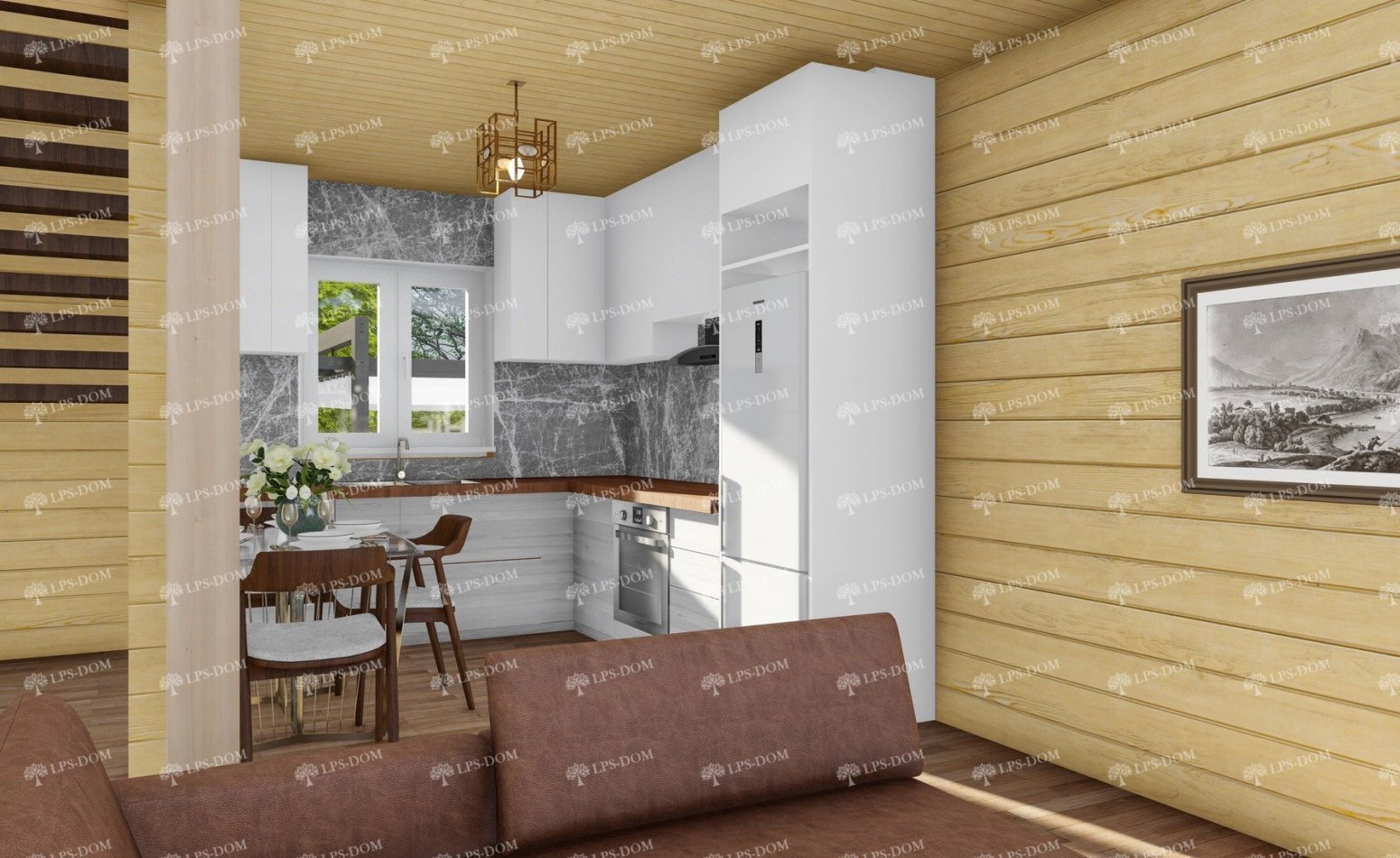 КАРКАСНЫЙ ДОМ АКАСИ фото интерьера 6