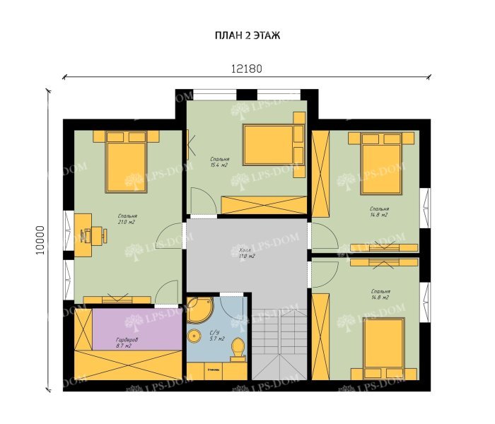 КАРКАСНЫЙ ДОМ ФОРЛИ планировка 4