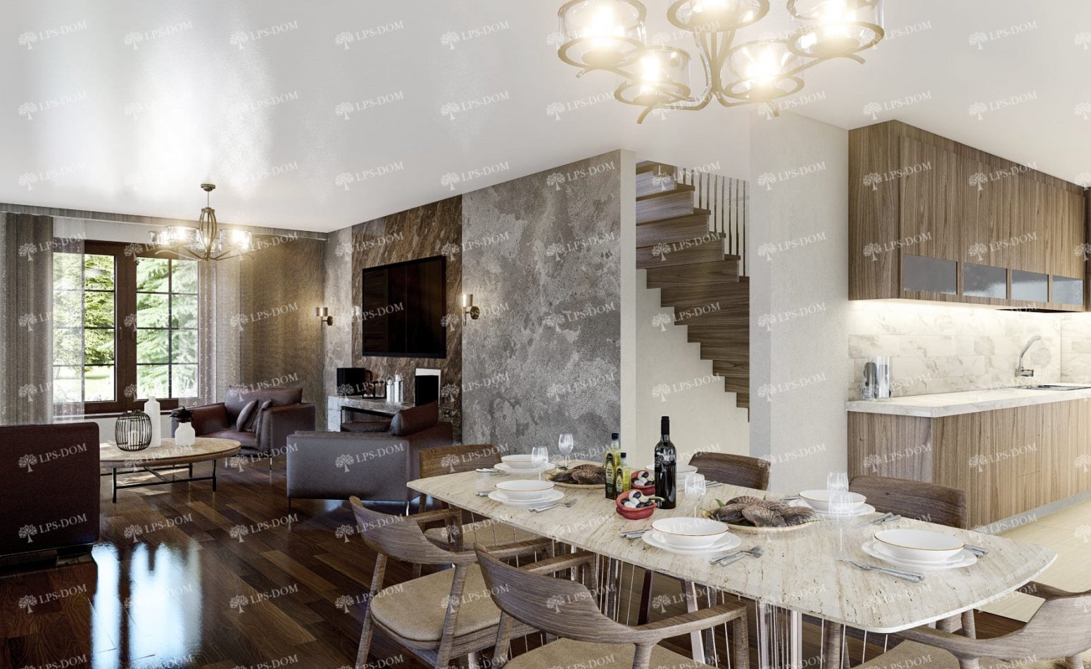 КАРКАСНЫЙ ДОМ АВИЛА фото интерьера 3