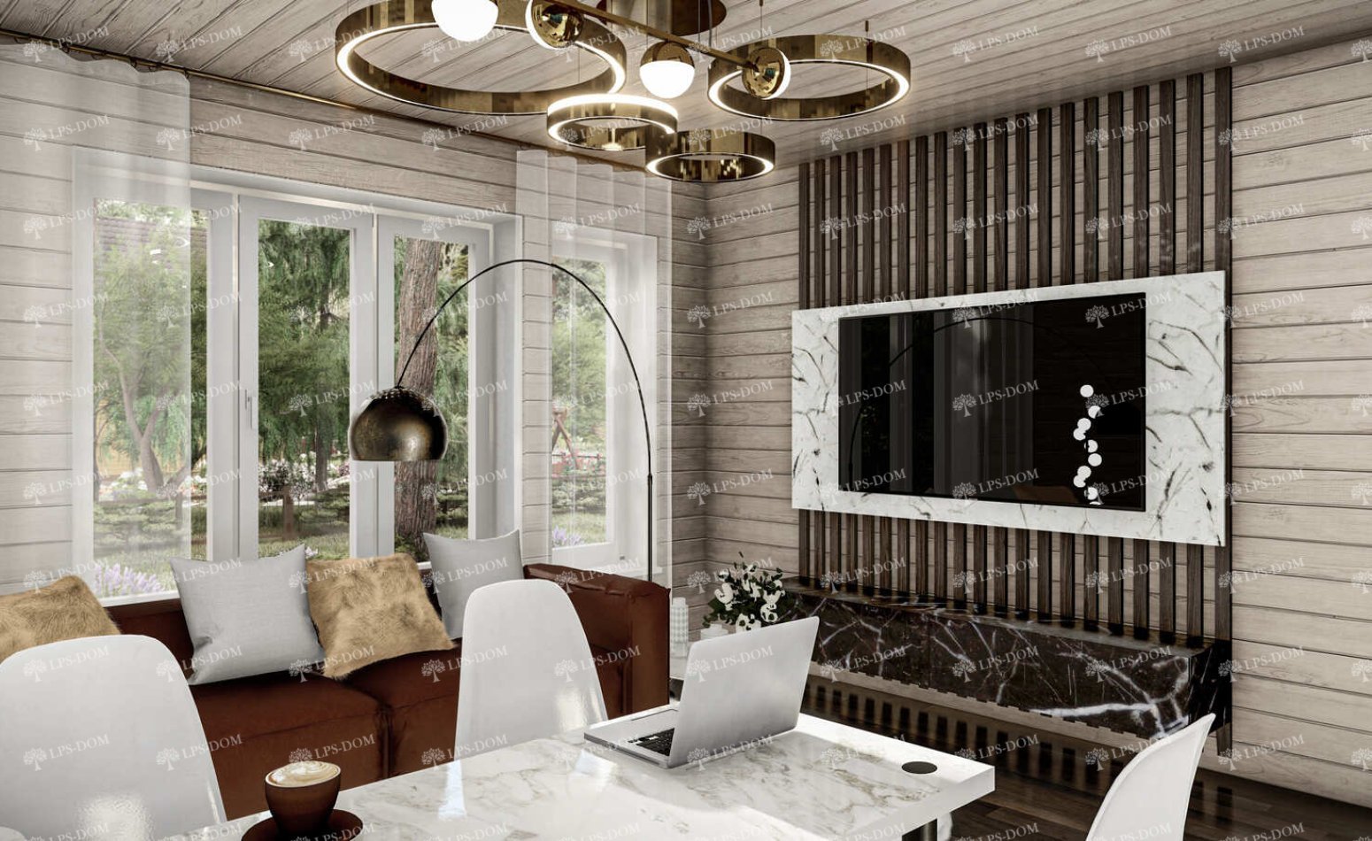 КАРКАСНЫЙ ДОМ ВАЛАНС фото интерьера 6