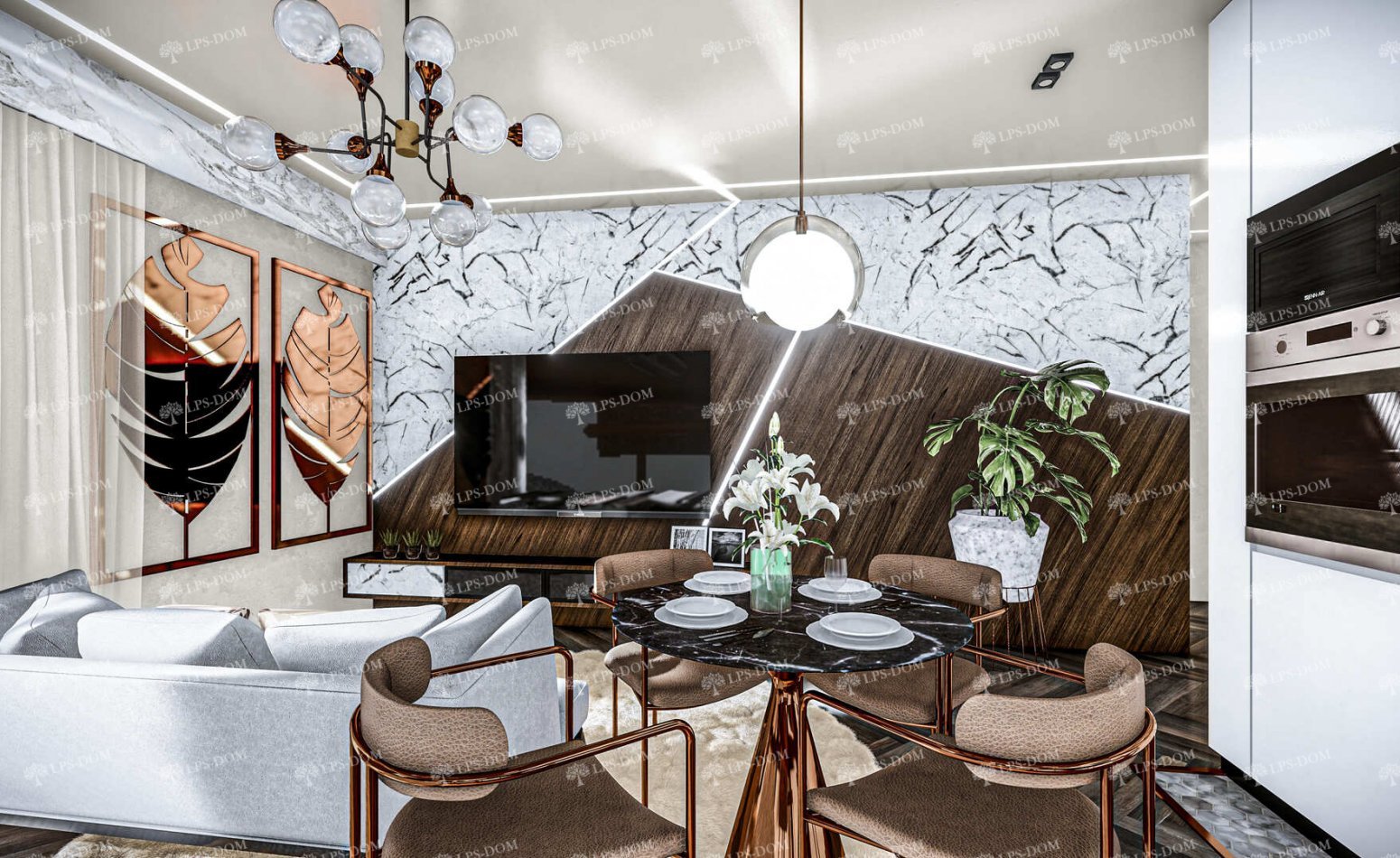 КАРКАСНЫЙ ДОМ ЯСНАЯ ПОЛЯНА фото интерьера 5