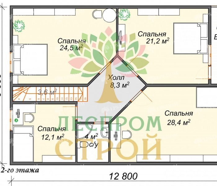КАРКАСНЫЙ ДОМ ЗАПАДНЫЙ планировка 2