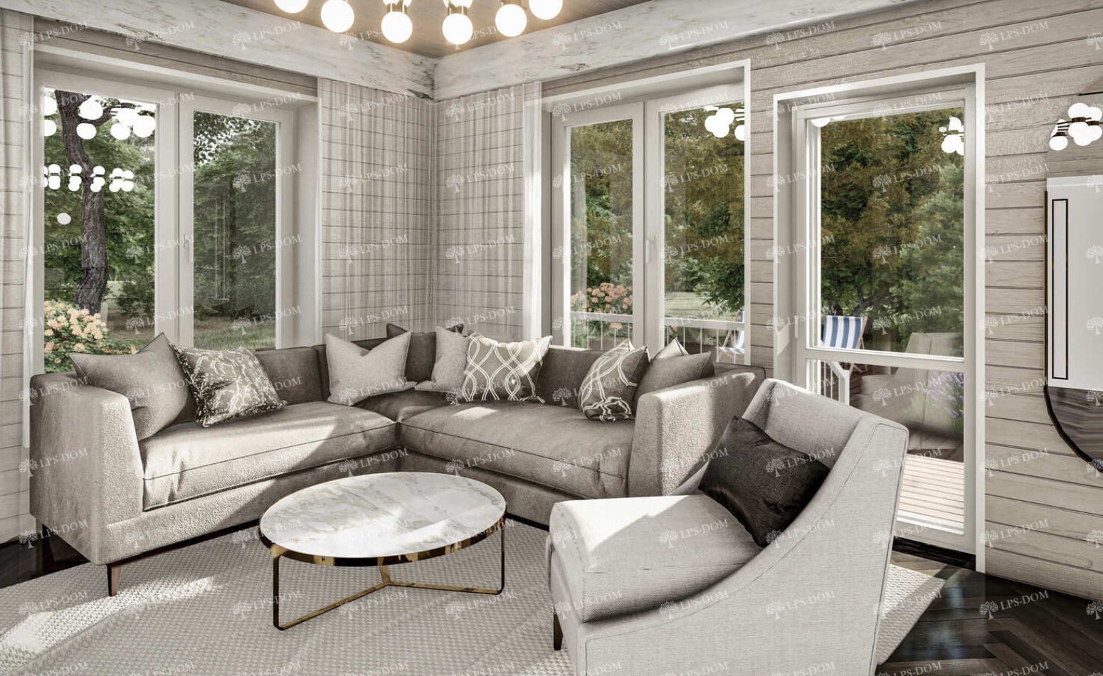 КАРКАСНЫЙ ДОМ ДЕЧИН фото интерьера 9