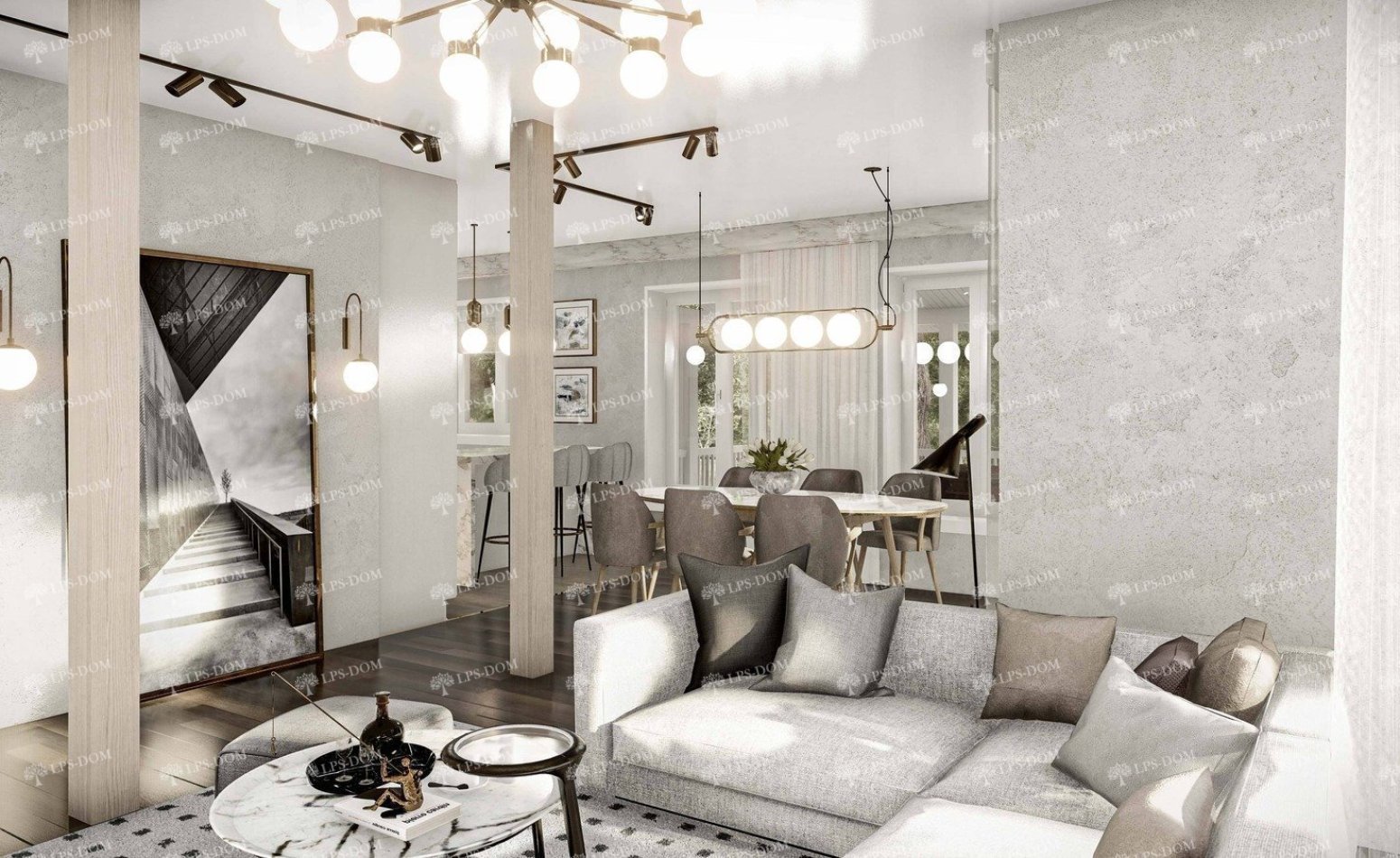 КАРКАСНЫЙ ДОМ САЛЬТА фото интерьера 7