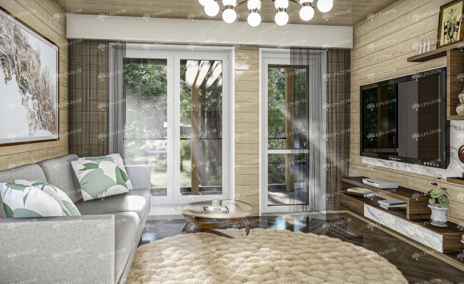 КАРКАСНЫЙ ДОМ ЖОРЖ фото интерьера 6