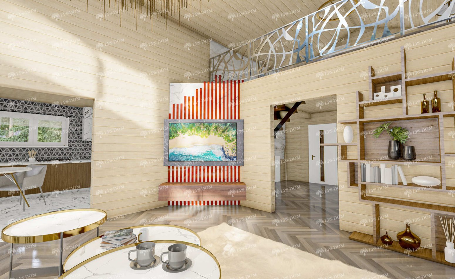 КАРКАСНЫЙ ДОМ НОРИДЖ фото интерьера 8