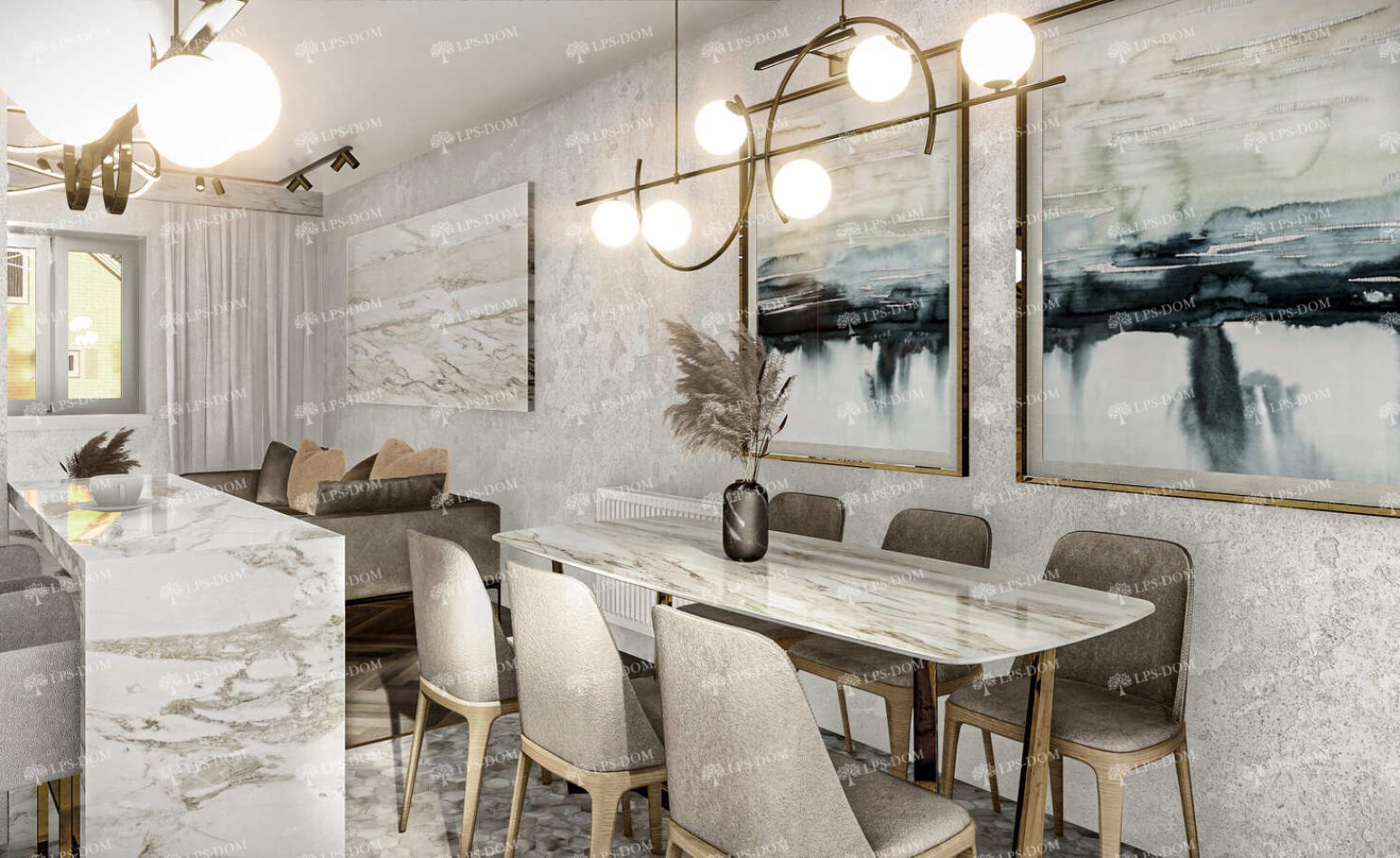 КАРКАСНЫЙ ДОМ ОУЛУ фото интерьера 7