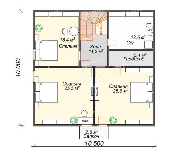 КАРКАСНЫЙ ДОМ САМАРА планировка 2