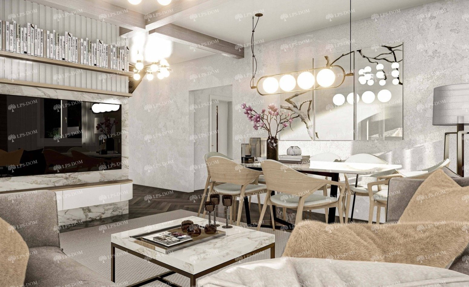 КАРКАСНЫЙ ДОМ КАРСАН фото интерьера 3