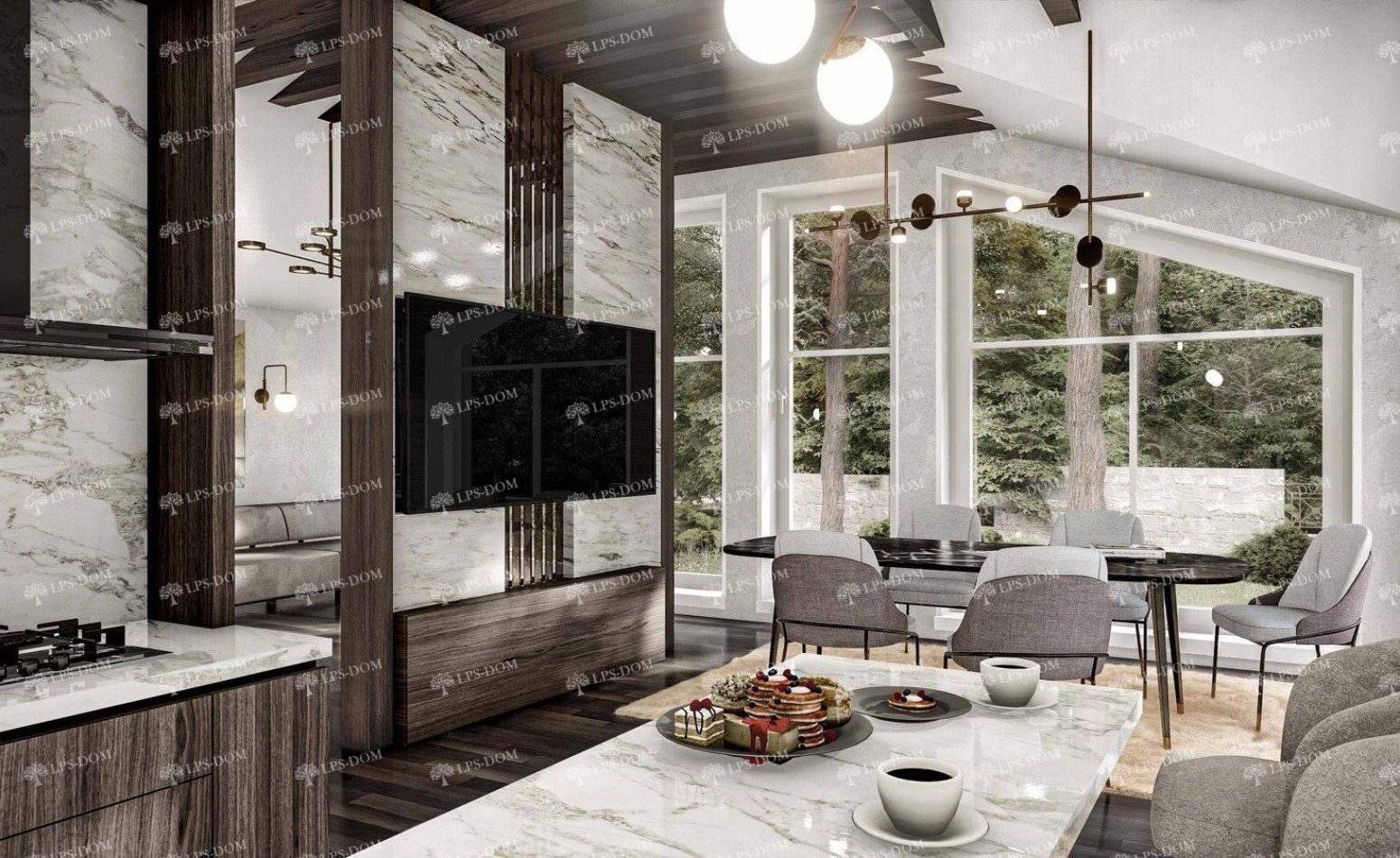 КАРКАСНЫЙ ДОМ БРАГА фото интерьера 5