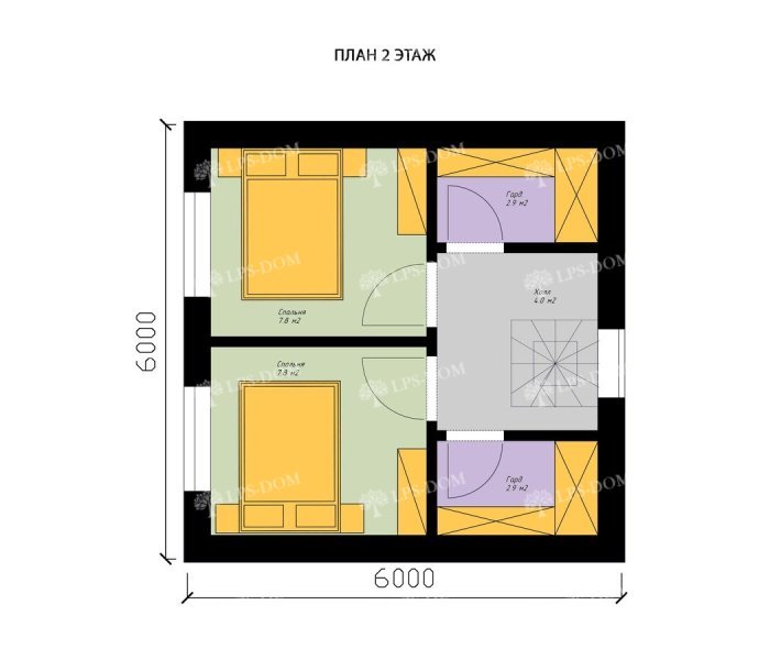 КАРКАСНЫЙ ДОМ КРОЛИ планировка 2